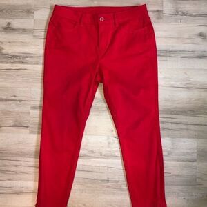 Liz Claiborne Red Ankle Pants